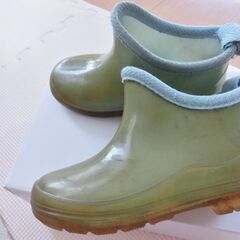 ０円　長靴　16cm　水色　ショートタイプの画像