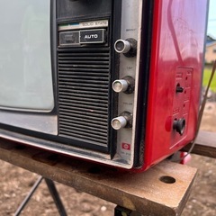 　昭和レトロ　ブラウン管　HITACHI　CR-312　テレビ 動作不明☆ジャンクの画像