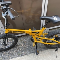HUMMER 折りたたみ自転車　イエロー