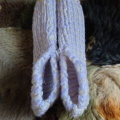 毛糸の靴下の画像