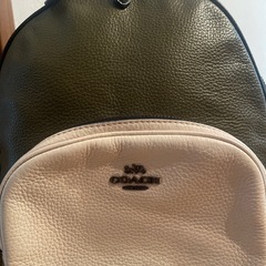 【20%off】COACH リュック モスグリーン バイカラーの画像