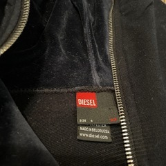 【40%off】DIESEL パーカー ジップアップ 長袖 刺繍の画像