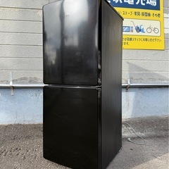 札幌市内配送可 【6ヵ月保証付き】22年製 Haier ハイアール 148L 2ドア冷蔵庫 JR-NF148CK 右開き ブラック