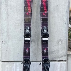 中古 子ども用 KAZAMA カザマ ジュニアスキー板 140cm