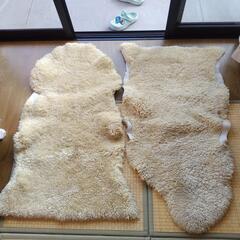 ムートンラグ中古品　2枚セット