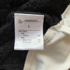 重ね着風黒ニットＬ　　の画像