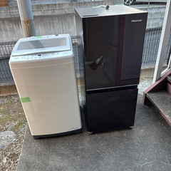 【安心返品保証】☆超高年式セット☆冷蔵庫 洗濯機 Hisense アクア