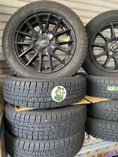 ?【冬用タイヤ】軽用14in スタッドレス＆アルミ付 10【カー用品･ホイール買取アールワン田川
