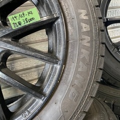 🚗【車の冬支度!】軽用14in スタッドレス＆アルミ付 10【カー用品･ホイール買取アールワン田川の画像