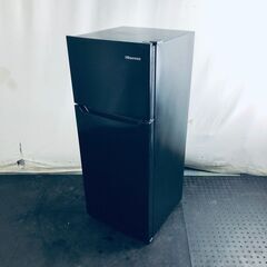 ID:re11248 ハイセンス Hisense 冷蔵庫 一人暮らし 中古 2022年製 2ドア 120L ブラック 直冷式 右開き HR-B12J1B  【リユース品：状態B】【送料無料】【設置費用無料】