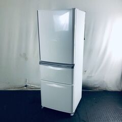 ID:rg219823 【自社配送エリア内限定】三菱 MITSUBISHI 冷蔵庫 ファミリー 中古 2016年製 3ドア 335L ホワイト ファン式 右開き MR-C34Z-W1  【リユース品：状態B】【送料無料】【設置費用無料】