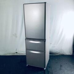 ID:rg219824 【自社配送エリア内限定】三菱 MITSUBISHI 冷蔵庫 ファミリー 中古 2016年製 3ドア 370L シャンパンピンク ファン式 右開き MR-C37Z-P1  【リユース品：状態C】【送料無料】【設置費用無料】