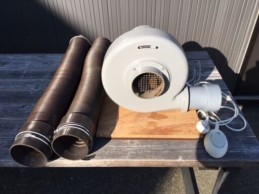 【動作確認済み・美品・ダクトホース付】　淀川電機製作所　プレート型電動送風機　Ｎシリーズ　エレクトリックブロア　単相100V