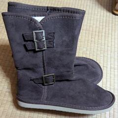 【未使用】茶色ムートンブーツ　Mサイズの画像