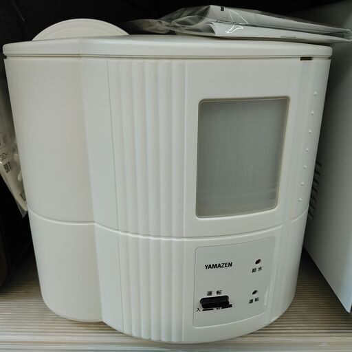 品質保証☆配達有り！2000円(税別）ヤマゼン スチーム加湿器 2021年製 ホワイト