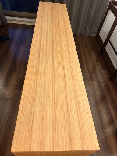 状態良好】IKEASVENARUM スヴェナルム テレビ台 引き戸付き, 竹