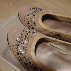 美品パンプス　24cm　色味ピンクベージュの画像