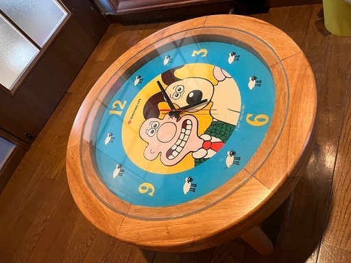 レア　ウォレスとグルミット 時計 テーブル 