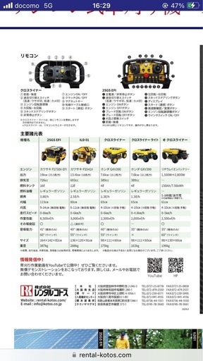 スパイダーミニジャンク(ラジコン草刈機)