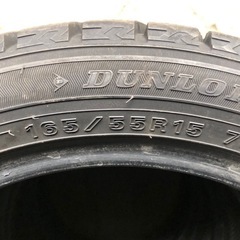 ダンロップ WM02 165/55r15 スタッドレス 4本の画像