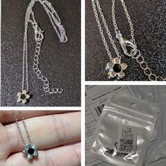 フラワーチャームネックレス（新品）の画像