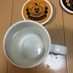 ミッキー　ハロウィン　ふた付　マグカップ　ディズニー×サンリオ　小物入れの画像