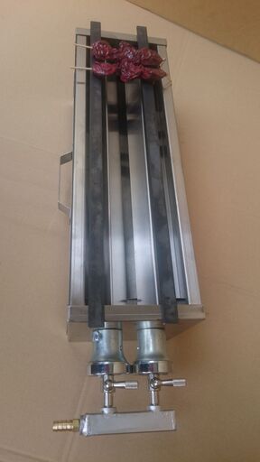 全国発送可能です　新品未使用品　業務用の焼き台12800円★プロパンガスがあれば 【やきとり焼けます】 ★本格的な業務用の焼き鳥焼器