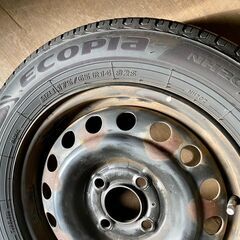 BRIDGESTONE ECOPIA NH200c 175/65R14 82S 中古タイヤ&スチールホイール×4本セットの画像