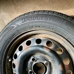 BRIDGESTONE ECOPIA NH200c 175/65R14 82S 中古タイヤ&スチールホイール×4本セットの画像