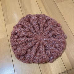 毛糸のベレー帽