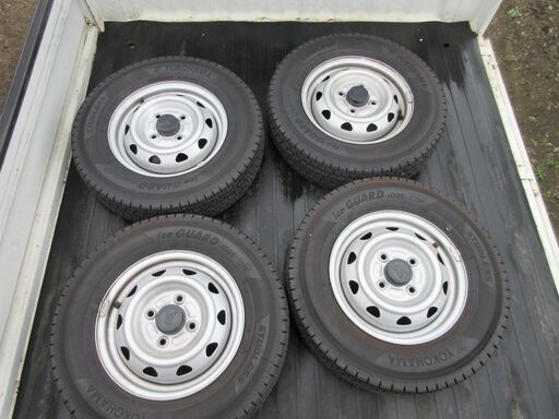 決まりました　スタッドレスタイヤホイールセット4本　145/80r12