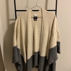 (12/13までの出品)ザラ ZARA KNIT ポンチョ・ケー...