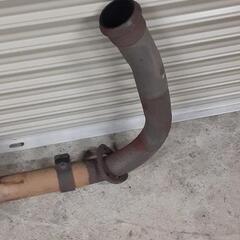 キャンター KK- FG53ED 純正フロントマフラーASSY 4M51 4WD用 排気ブレーキ付 フロントパイプの画像