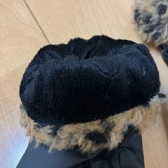 レディース　手袋　黒の画像