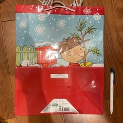スヌーピー チャーリーブラウン クリスマスギフトバッグ 3枚セットの画像