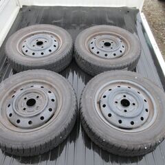 スタッドレスタイヤホイールセット4本 155/65r13