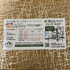 チケット、マジックショーの画像