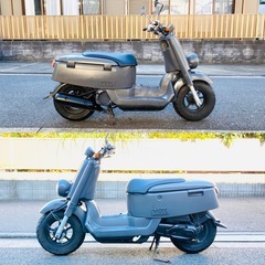 ヤマハVOX50 [爆裂SALE中]バッテリー&シート新品♪お洒落なチャコールグレー^_^の画像