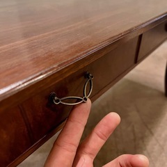 《売約済》【武蔵小山店】 時代 ローテーブル 引き出し 付き アンティーク ちゃぶ台 テーブル レトロ 座卓 引出し センターテーブル 木製 ナチュラルの画像