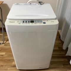 Hisense洗濯機4.5kgの画像