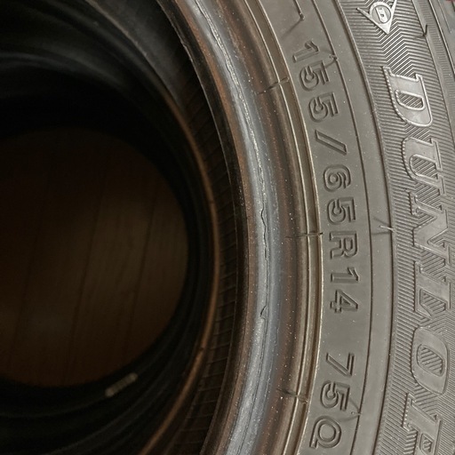 引渡し決定ｽﾀｯﾄﾞﾚｽﾀｲﾔ155/65R14