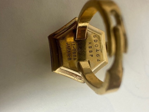SEIKO 17 JEWELS 11-768A 六角形リングウォッチ