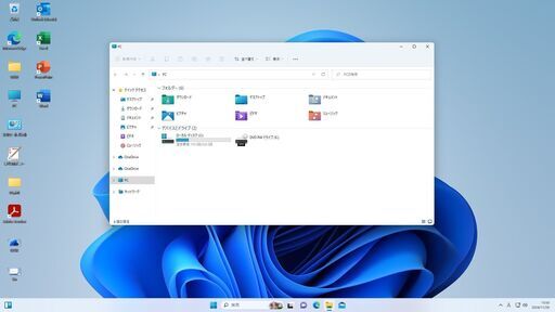 Windows11　Pro64　新規インストール SSDで快適 小型デスクトップPC Office2021 パワーポイント入っています