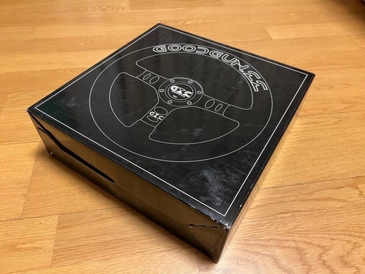 【新品】GOODGUNオリジナル レザーステアリング 33π ホワイト【未使用】