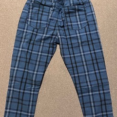 【ほぼ新品】チェック柄　冬ズボン110㎝の画像