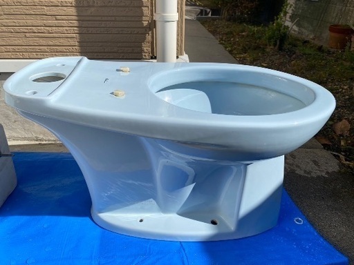 TOTO トイレ 洋式便器 (床下排水) 「C730」とタンク「S731」のセット #SM2(パステルブルー)