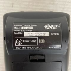 【star】 スター精密 ポータブルサーマルプリンター レシートプリンター SM-L200 店舗用品 事務用品 Y0525の画像