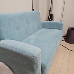 コーデュロイ2人掛けソファ　※訳ありの画像