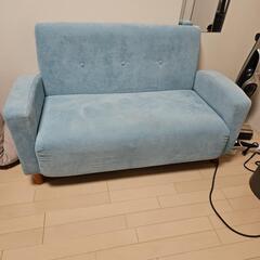 コーデュロイ2人掛けソファ　※訳あり