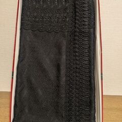 新品✨️和装　黒のレース柄ショールの画像